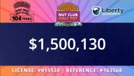 Nut Club Half Pot passes $1.5 million