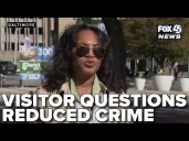 Baltimore visitor questions reduced crime after becoming robbery victim