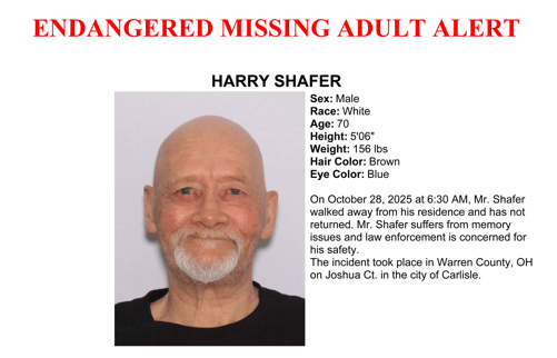 70-year-old missing in Warren Co.