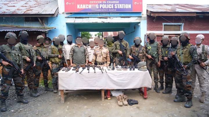 Major arms recovery in Manipur's Kakching following joint operation by Assam Rifles and state police