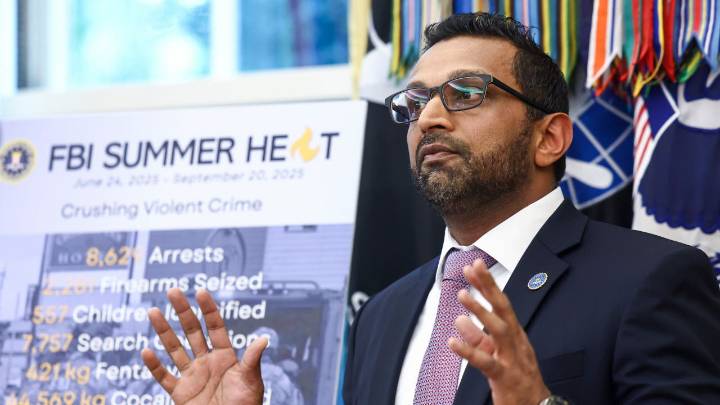 Trump, FBI Director Patel touts efforts to crackdown on violent crime