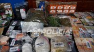 En 15 allanamientos por narcomenudeo descubrieron un arsenal enterrado y 3,5 kilos de cocaína