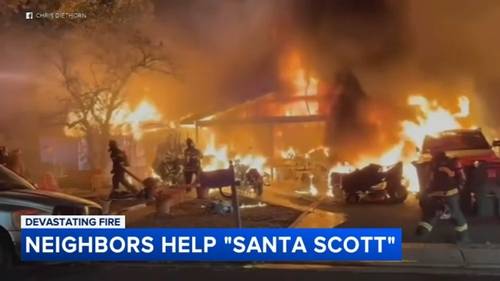 'Santa Scott' loses nearly everything, including custom Santa gear, in devastating Bucks County house fire
