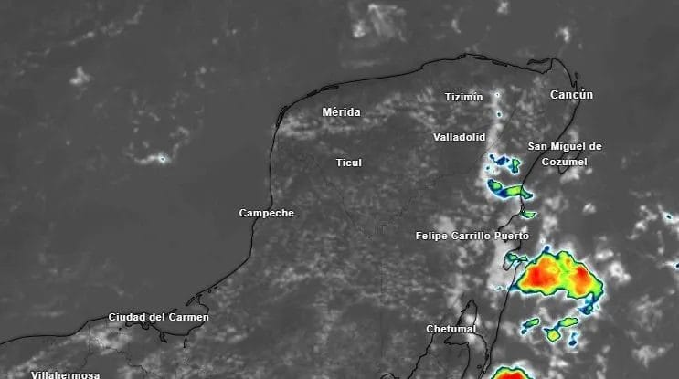 Clima en Yucatán 24 de octubre: se prevén chubascos dispersos en el oriente este viernes