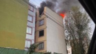 Reportan Incendio de un Departamento Abandonado en Edificio de Puebla