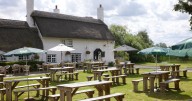 Haunted Cambridgeshire pub with gravestone in the floor marking a historic tragedy