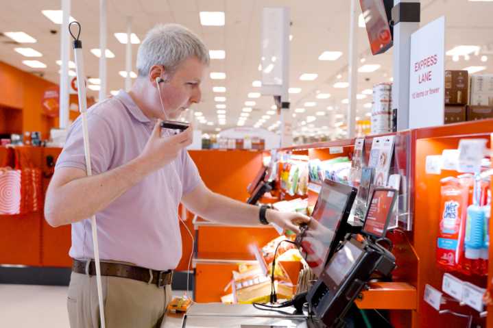 Target leads industry in launching self-checkouts for visually impaired shoppers