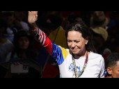 Watch: Venezuelan opposition leader María Corina Machado learns she's awarded Nobel Peace Prize
