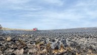 Un auto en llamas provocó un incendio en el Parque Nacional Quebrada del Condorito