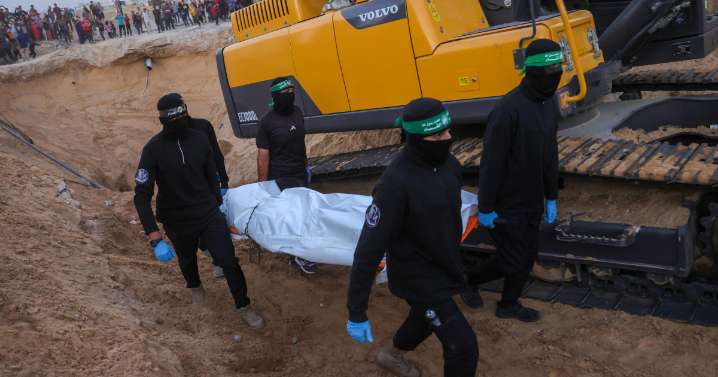 Hamás entrega a Israel los restos mortales de otros dos rehenes