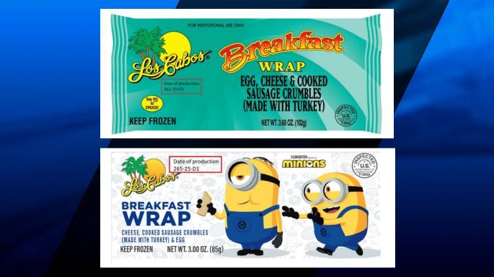RIDOH notifies consumers of M.C.I. Foods, Inc., breakfast burrito and wrap recall