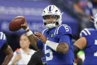 Colts' Anthony Richardson inactive vs. Cardinals after injuring eye in warmups