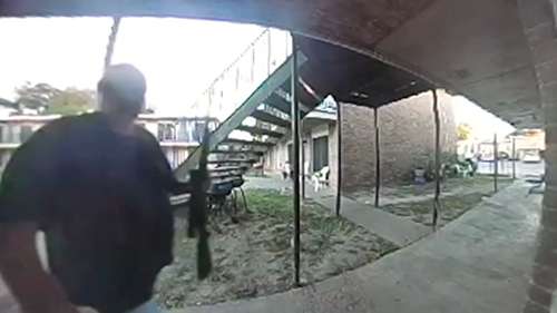 Houston man accused of pointing rifle at young children, fiancée claims video shows otherwise