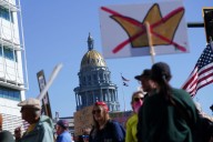 PHOTOS: Thousands gather for ‘No Kings’ protest in Denver