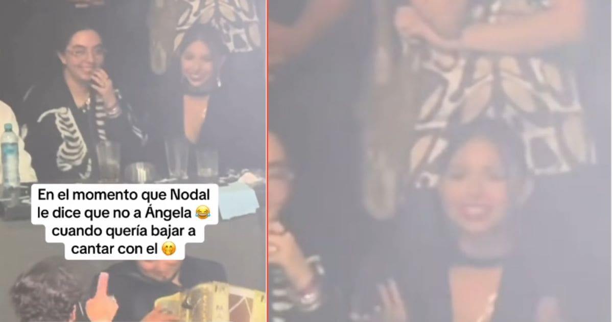 Christian Nodal se niega a cantar con Ángela Aguilar en pleno concierto y el momento se vuelve viral