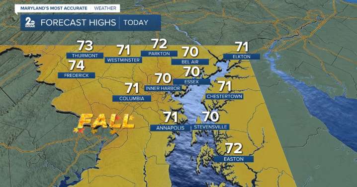 A bright and cool finish to the week!