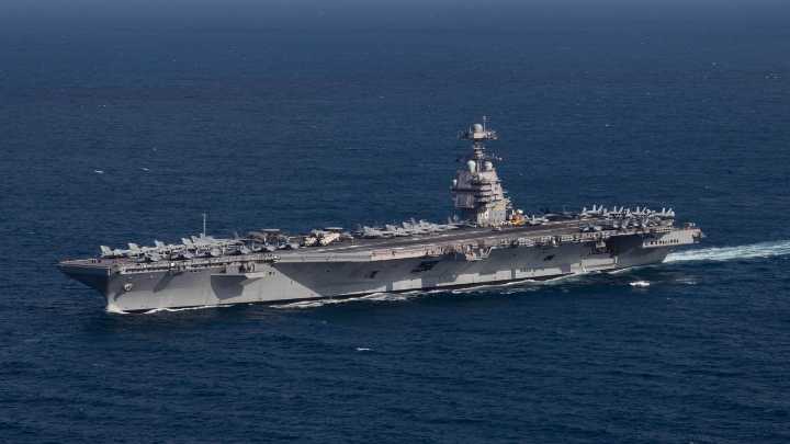 El portaaviones USS Gerald R. Ford en marcha hacia América Latina: el navío está bajo los designios de Trump