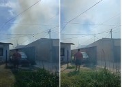 Se incendió una vivienda en Resistencia por un cortocircuito en la cocina