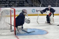Harmony in goal: Blue Jackets' Elvis Merzlikins, Jet Greaves enjoying partnership, success