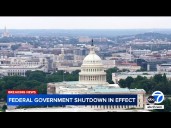 Government shutdown begins as Congress fails to pass funding bill