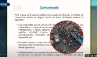 Essalud anuncia reprogramación de citas en Lima y Callao por paro de transportistas