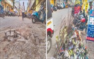 Bhubaneswar: Bapuji Nagar in disarray with poor roads, piled