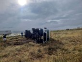 Se accidenta en la carretera a Juárez el Conjunto 4 Norte