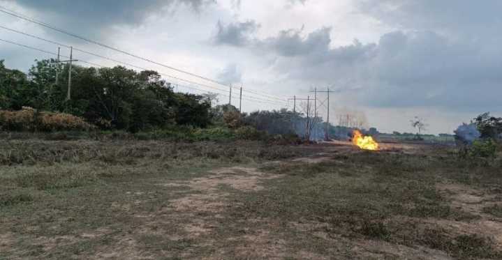 En inmediaciones del complejo procesador de gas de Pemex se registra explosión en Chiapas