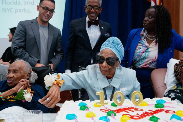 15 centenarians celebrate 100+ milestone birthdays together in NYC