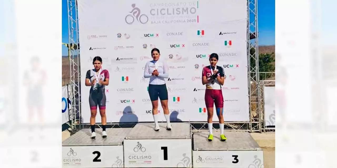 Segunda medalla para Oaxaca en campeonato nacional de ciclismo