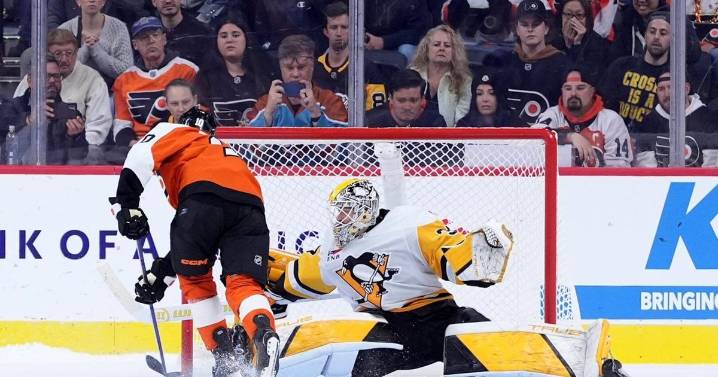 Konecny nets 200th career goal, Brink shines as Flyers edge Penguins in shootout