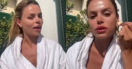Brooks Nader Serves Ultimate Off-Duty Glam in Bathrobe