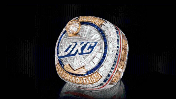 Thunder reveal unique NBA championship ring in season opener, honor OKC National Memorial
