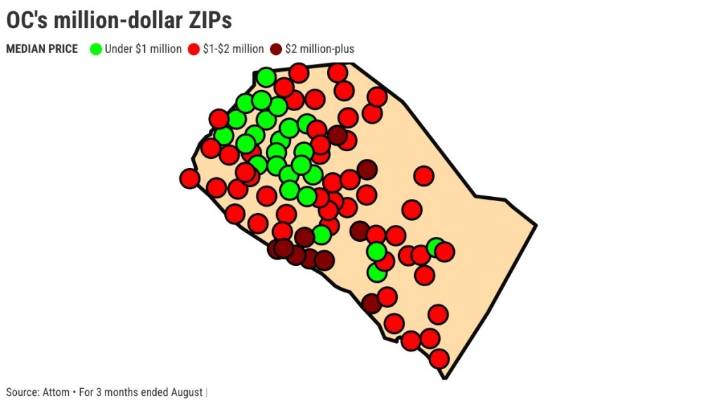 OC has 60 million-dollar ZIP codes. How does yours rank?