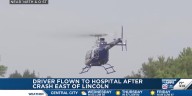 Man remains seriously injured after crash east of Lincoln