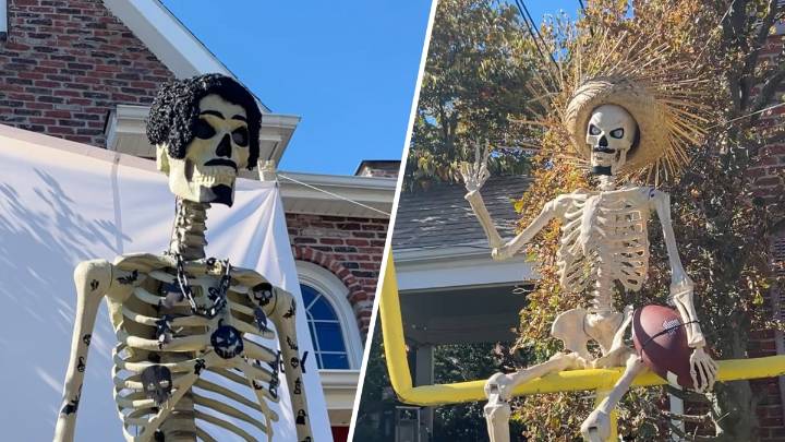 Woman’s ‘Bad Boney’ Halloween display celebrates rapper in a spooky way