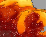 This weekend looks crazy warm in Michigan, Great Lakes region