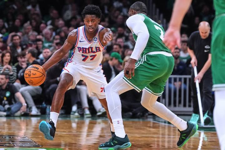 VJ Edgecombe has historic debut in 76ers’ opener in Boston