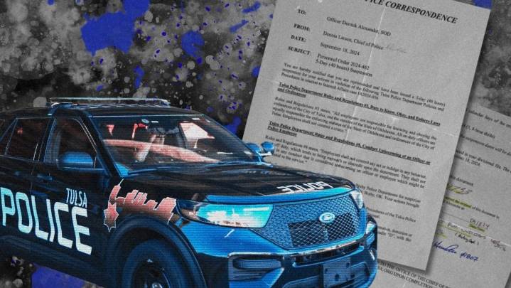 Tulsa Police disciplined six officers for reported drunk driving, but none were charged
