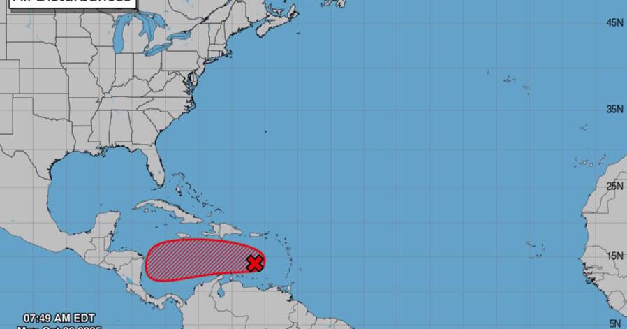 Tropical wave over Caribbean likely to form in a few days