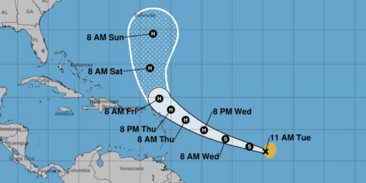 Tropical Storm Jerry forms in the Atlantic and is expected to become a hurricane