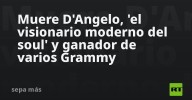 Muere D'Angelo, 'el visionario moderno del soul' y ganador de varios Grammy