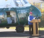 Museum dedicates newly-restored Marine One replica to Eisenhower co