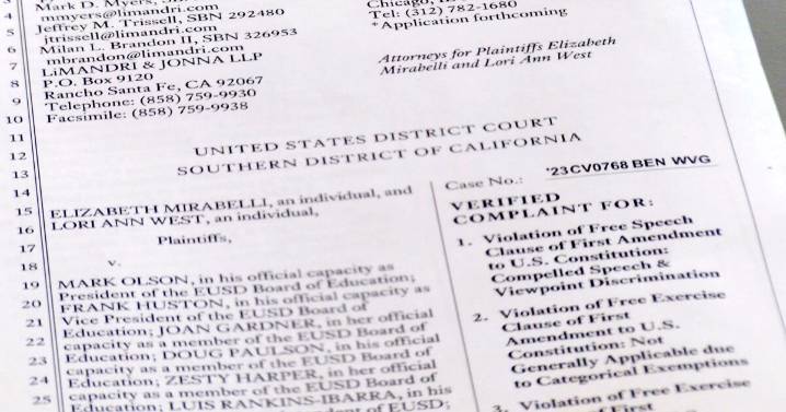 San Diego judge certifies class action suit over school gender policies