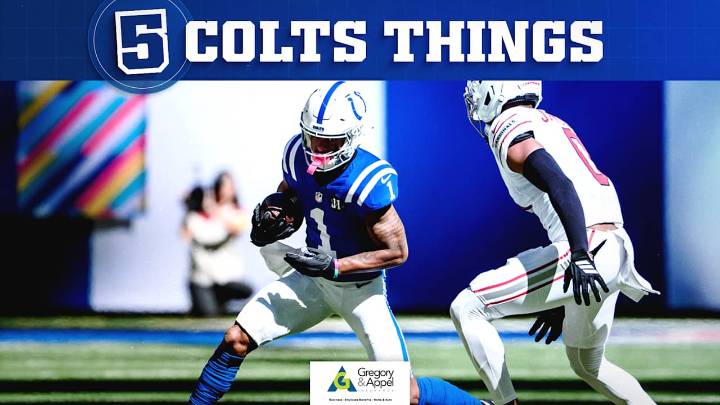 5 Colts Things: Colts have No. 1 scoring offense in NFL, red zone surge continues, Josh Downs shines on key plays, Adetomiwa Adebawore comes through with important pressure late vs. Cardinals