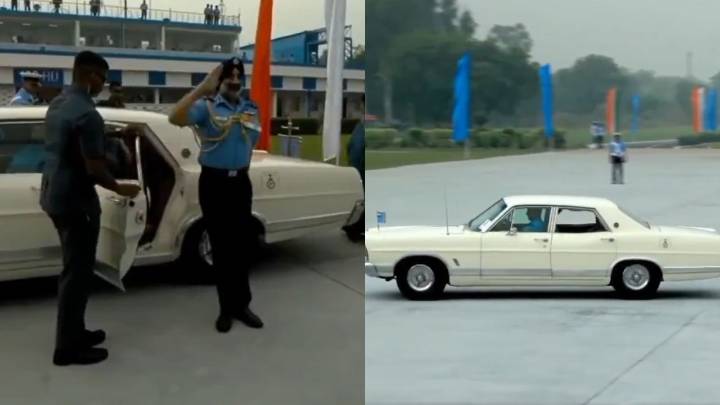 Paying tribute to iconic wheels: Historic 1967 Ford Staff car steals the show at Air Force parade