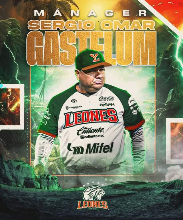 Sergio Omar Gastélum, nuevo mánager de los Leones de Yucatán