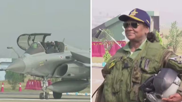 President Murmu takes historic rafale jet sortie from Ambala Airbase
