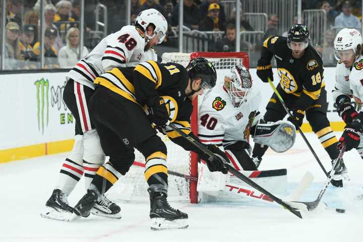 Fraser Minten delivers in overtime as Bruins edge Blackhawks - The Rink Live | Coverage of youth, junior, high school and college hockey