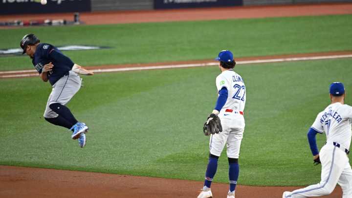 Brighton native Ernie Clement involved in strange double play in ALCS: See photos, video